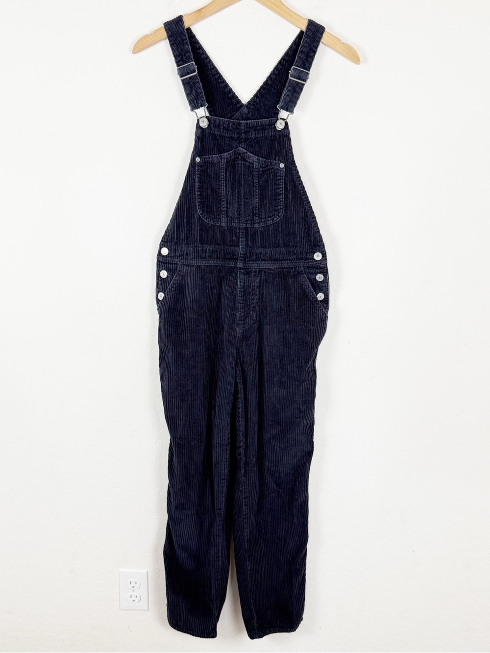 Old Navy Dark Navy Blue Corduroy Overalls